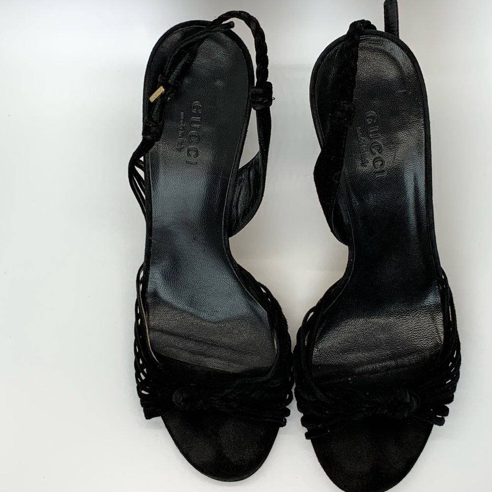 Gucci suede knot sandals - Picture 4 of 8